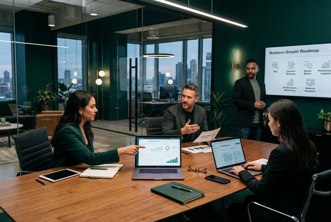 Digital marketing strategy session